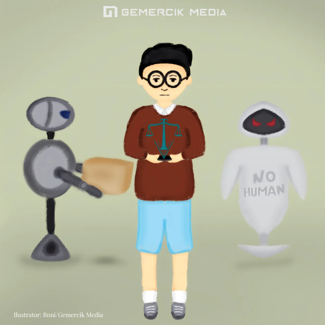Pro Kontra Teknologi AI: Sejauh Mana Pengaruhnya Terhadap Generasi Milenial? Ilustrasi AI