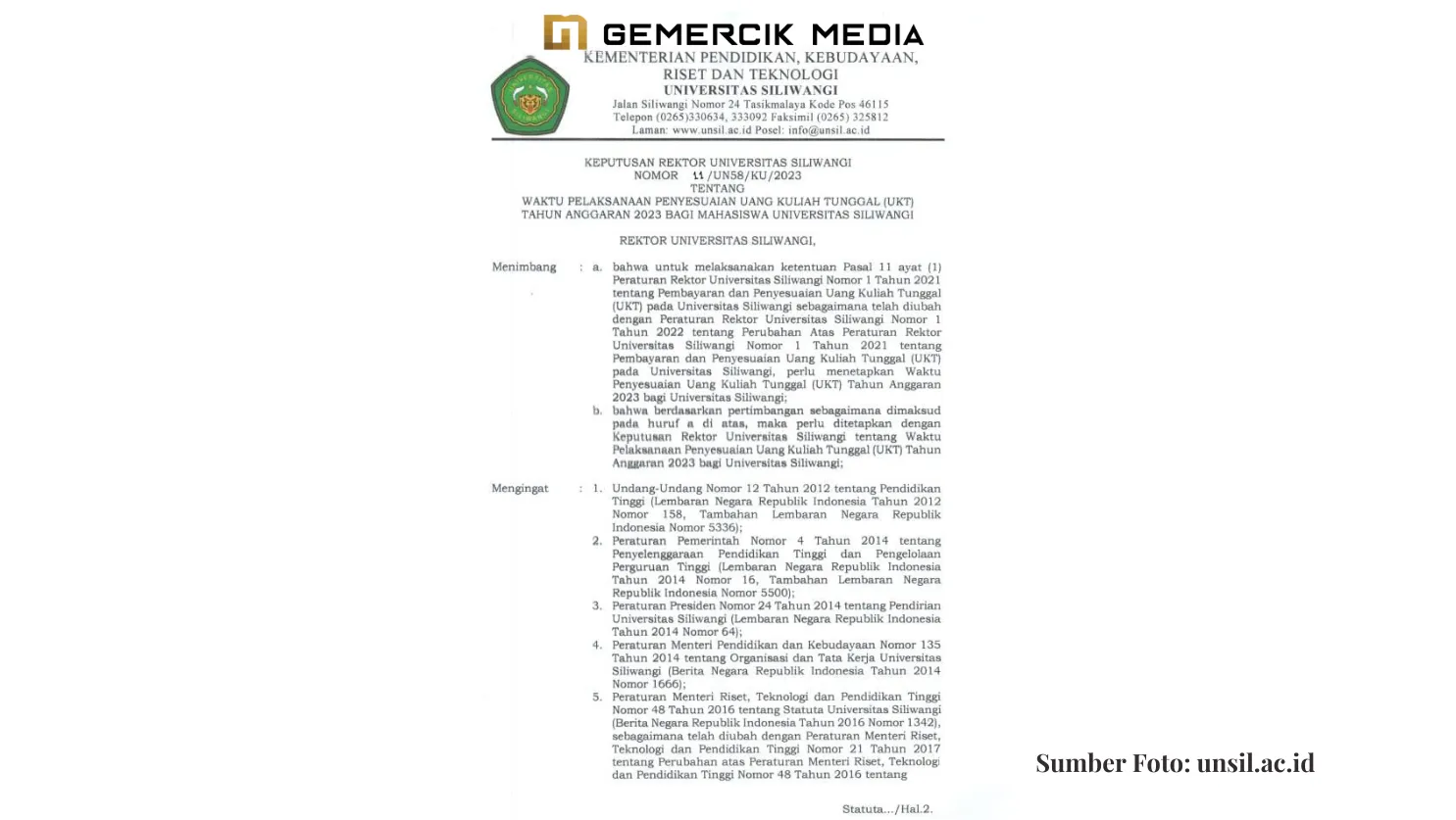 Kesesuaian Data yang Diinput Menjadi Syarat Diterimanya Penyesuaian UKT Penyesuaian Ukt 23