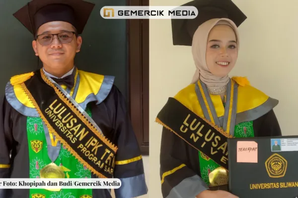 Wisudawan Terbaik dan Tercepat Disiplin Waktu dan Aktif Program Unggulan Sumber Foto JohnGemercik Media 19