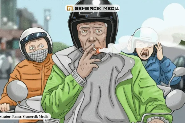 Merokok Saat Berkendara: Pelanggaran Hukum yang Dianggap Sepele Sumber Foto JohnGemercik Media 11